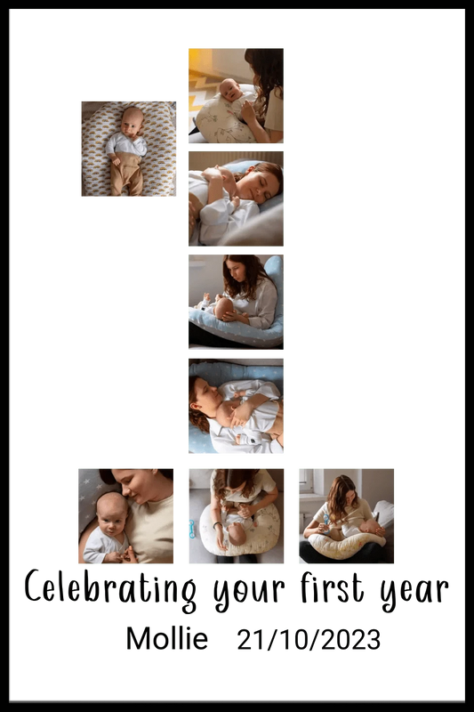 Celebrating Your First Year Photo Framed Print