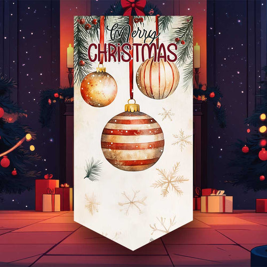 Christmas Bauble Wall Banner