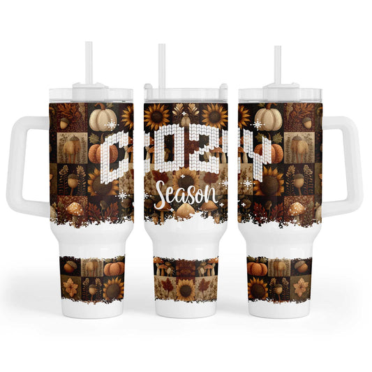 Cozy Season Patchwork - 40oz Maxi Cup