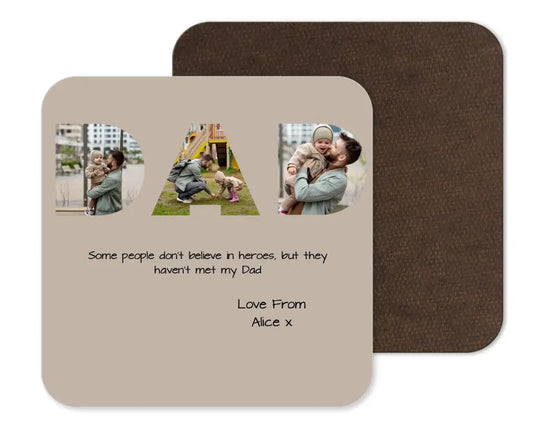 Dad Photo Upload Coaster