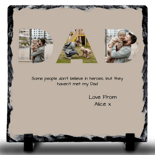 Dad Photo Upload Rock Slate