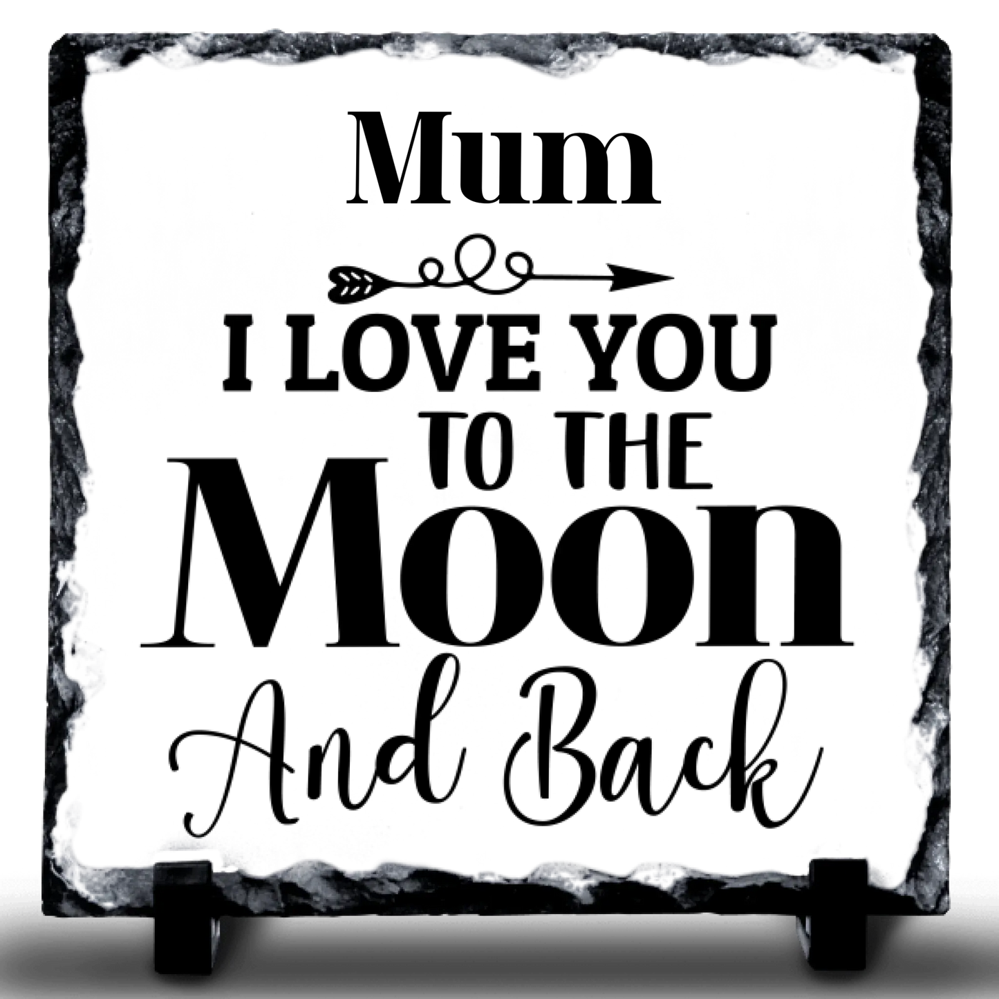 I Love You To The Moon & Back Personalised Rock Slate