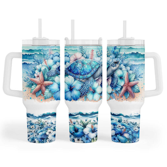 Ocean Bloom 40oz Tumbler Maxi Cup
