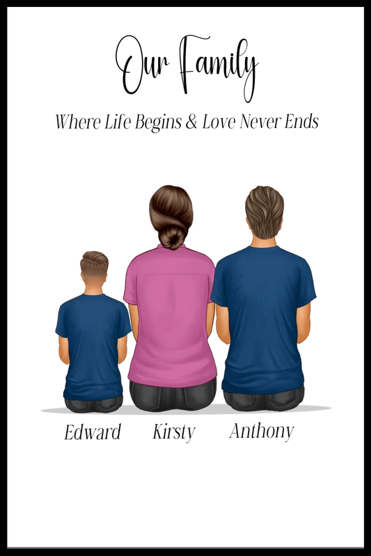 Our Family Personalised Framed Print