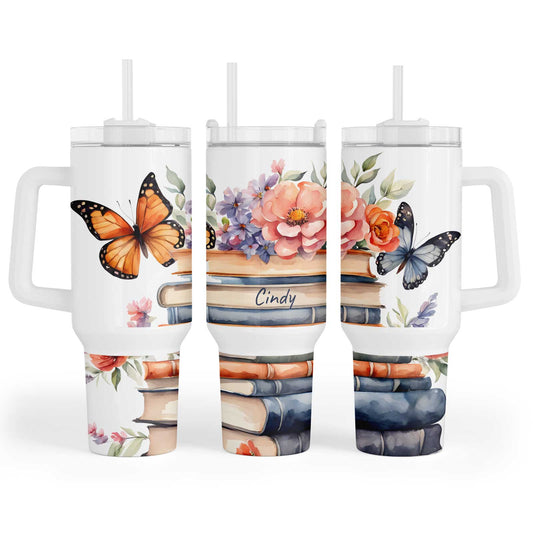 Personalised Book Butterfly - 40oz Maxi Cup