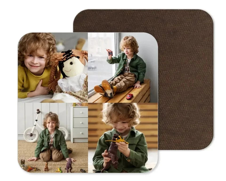 Photo Upload Collage Coaster