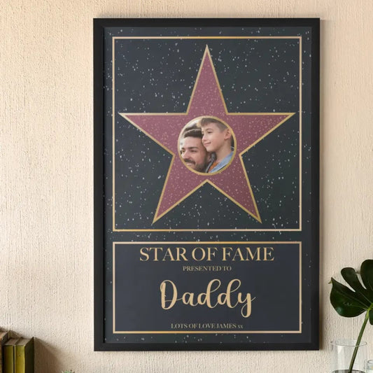 Star of Fame Framed Print