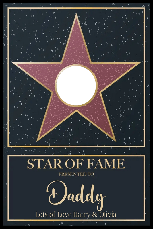 Star of Fame Framed Print