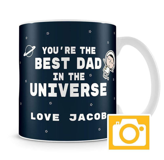 Best Dad in the Universe Personalised Mug