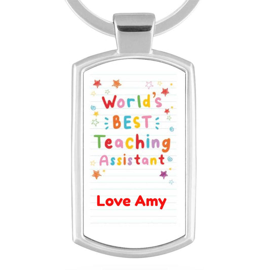World's Best Teaching Assistant Personalised Keyring