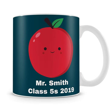 Blue Best Teacher Ever Personalised Mug