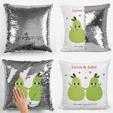 Great Pear Sequin Magic Cushion