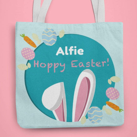 Hoppy Easter Personalised Tote Bag