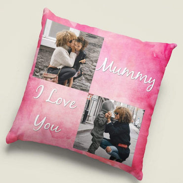 I Love You Watercolour Personalised Cushion
