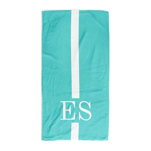 Initial Stripe Personalised Towel