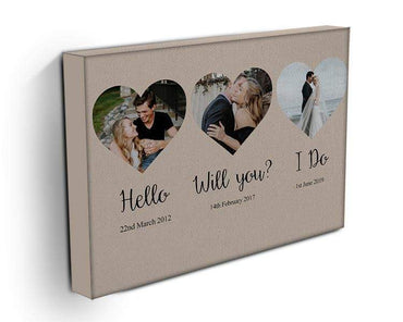 Love Story Photo Canvas Print