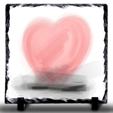 Memorial Love Heart Rock Slate