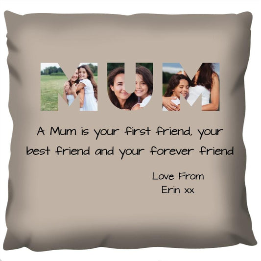 Mum Photo Fabric Cushion