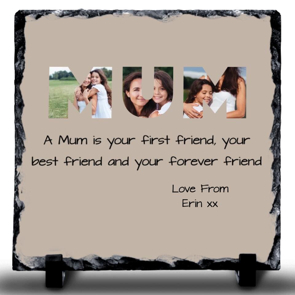 Mum Photo Rock Slate