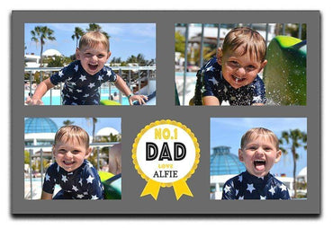 No1 Dad Photo Canvas Print