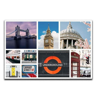 Personalised 9 Photo Collage Canvas