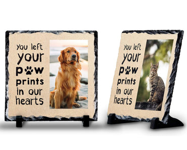 Pet Memorial Photo Rock Slate