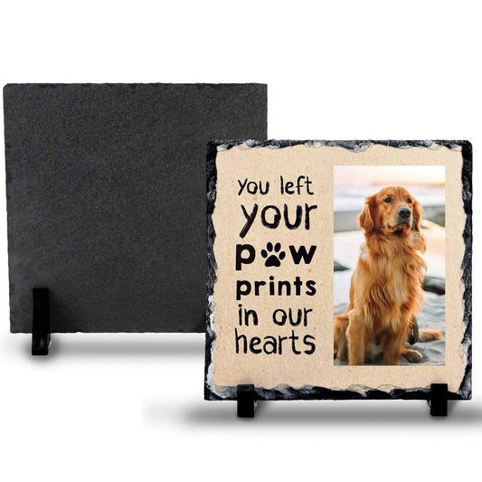 Pet Memorial Photo Rock Slate