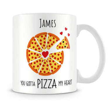 Pizza My Heart Personalised Mug