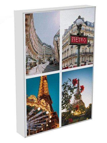 Portrait Personalised 4 Photo Collage Canvas