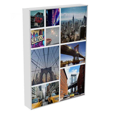 Portrait Personalised 9 Photo Collage Canvas