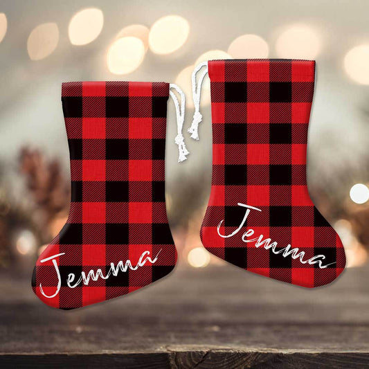 Tartan Personalised Stocking