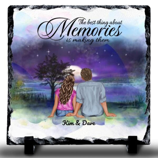 The Best Thing About Memories Rock Slate
