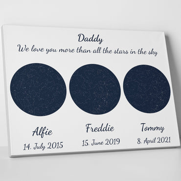 The night you became my Daddy Canvas Art