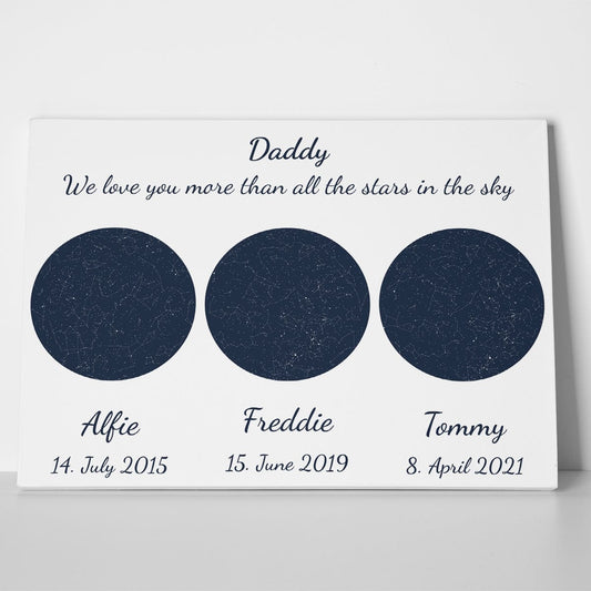 The night you became my Daddy Canvas Art