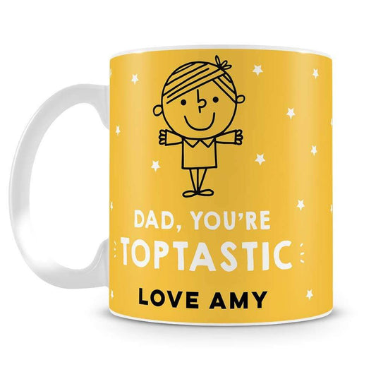 Yellow You Are Toptastic Personalised Mug