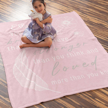 You Are Braver Than You Believe Personalised Blanket