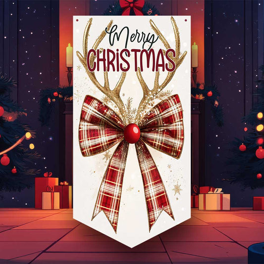 Christmas Bow Wall Banner