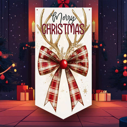 Christmas Bow Wall Banner