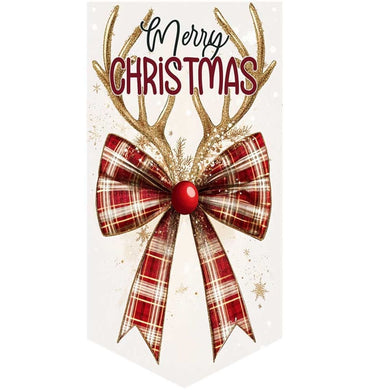 Christmas Bow Wall Banner