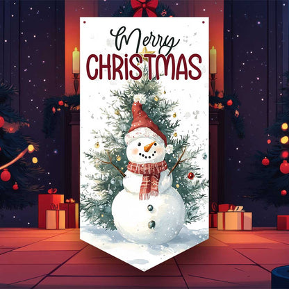 Christmas Snowman Wall Banner