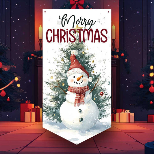 Christmas Snowman Wall Banner