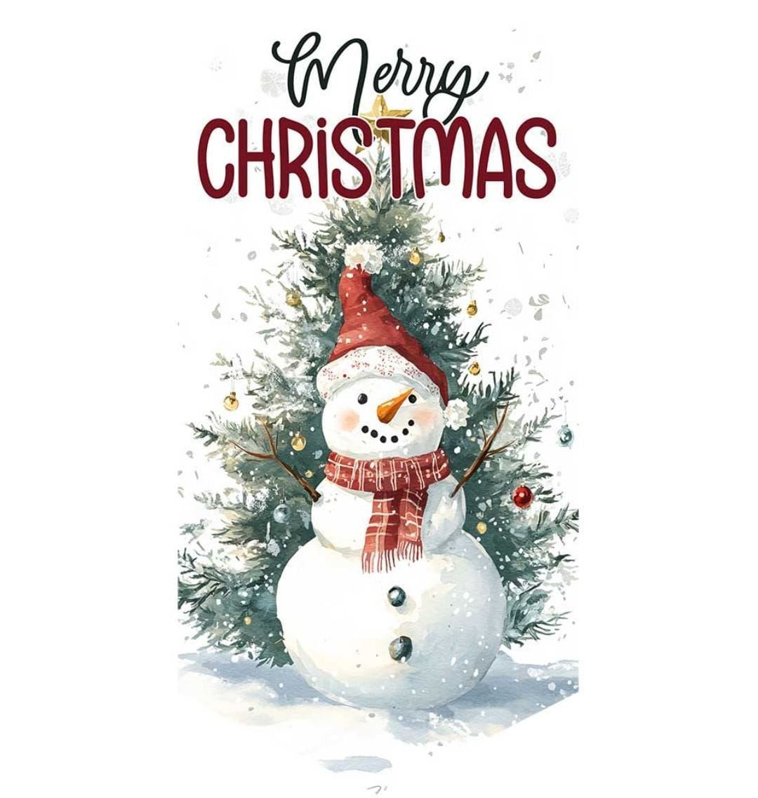 Christmas Snowman Wall Banner