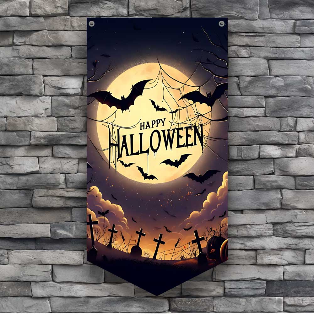 Halloween Bat Wall Banner