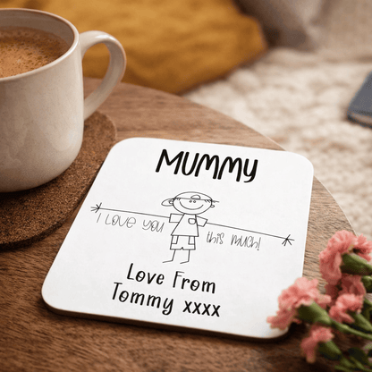 I Love You This Much Personalised Coaster