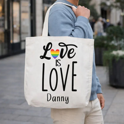 Love Is Love Personalised Tote Bag