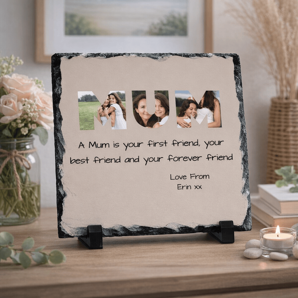 Mum Photo Rock Slate