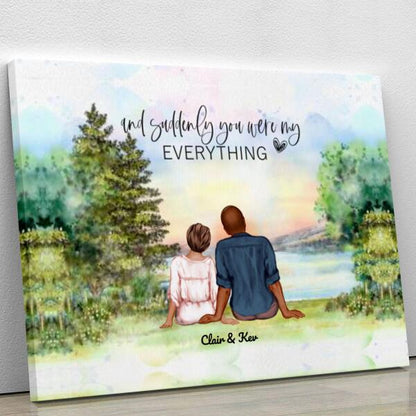 And Suddenly You Were My Everything Canvas Print