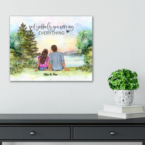 And Suddenly You Were My Everything Canvas Print