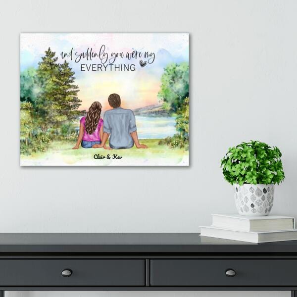 And Suddenly You Were My Everything Canvas Print