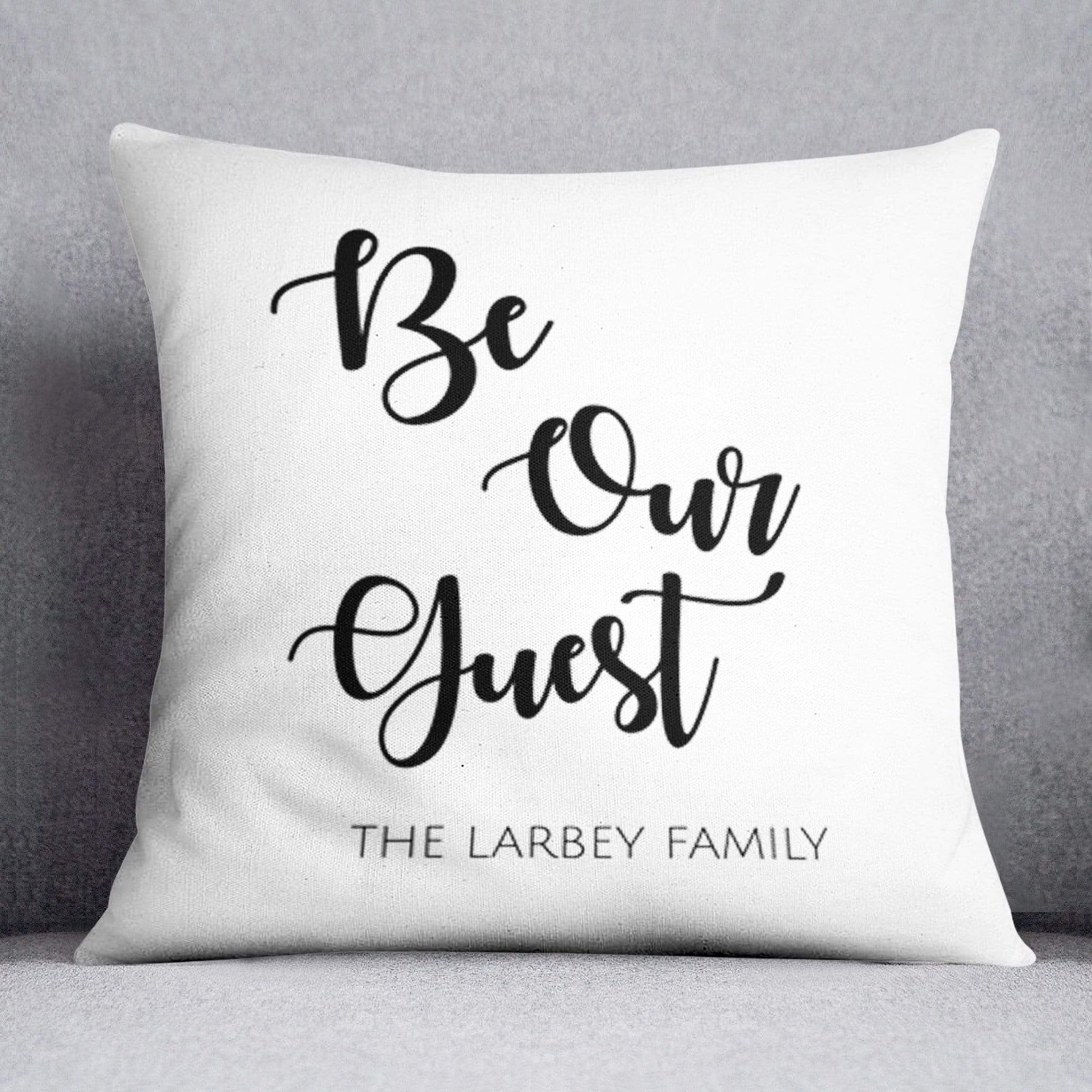 Be Our Guest Personalised Cushion